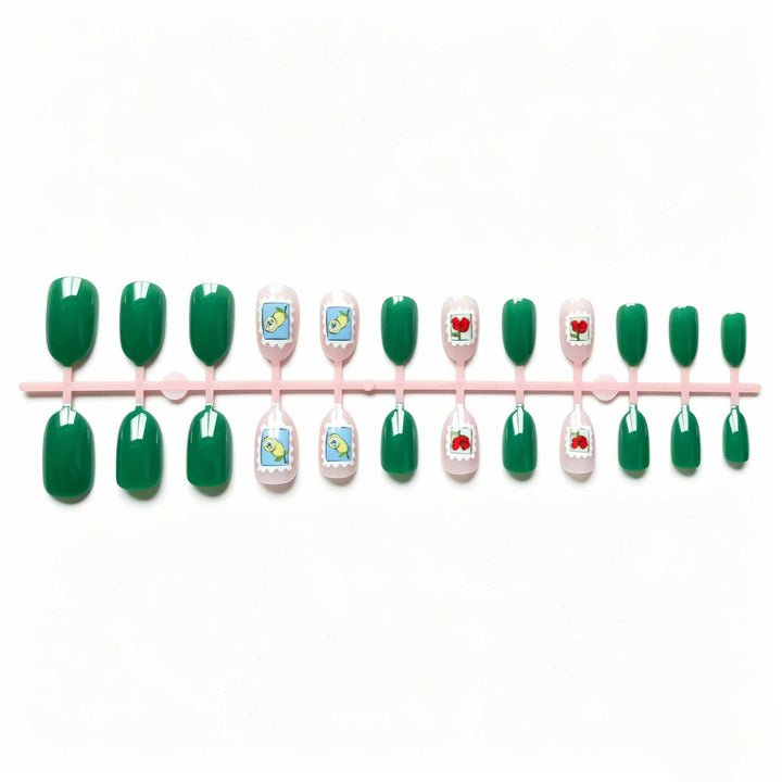 Playful Stamp-Inspired Nail Art Set