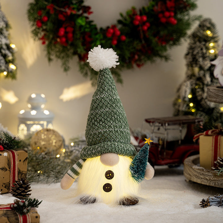 Decorative Christmas gnome with luminous details Kalsten
