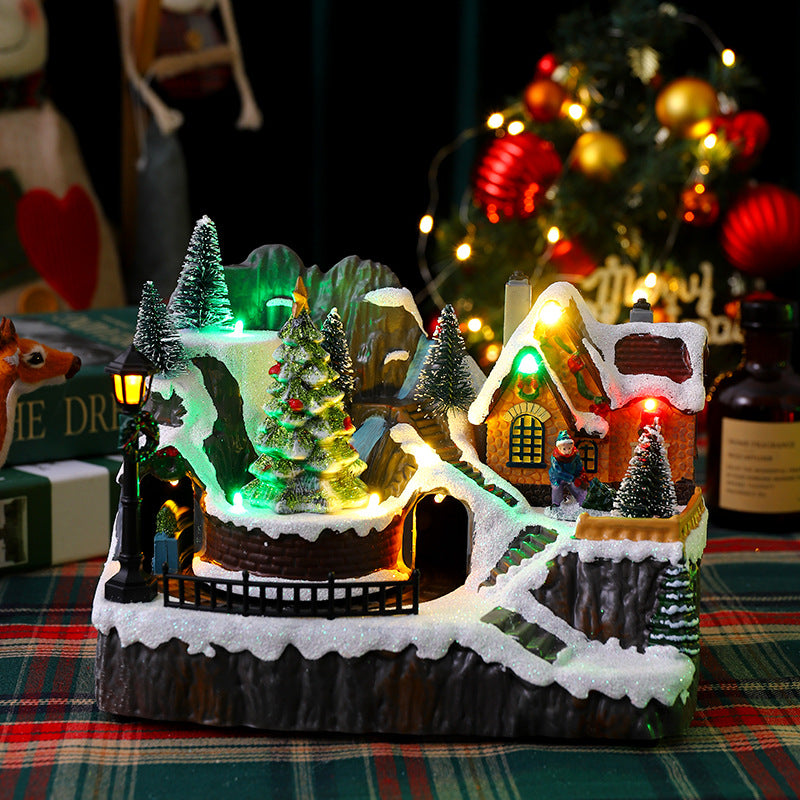 Christmas village with lights Kalsten