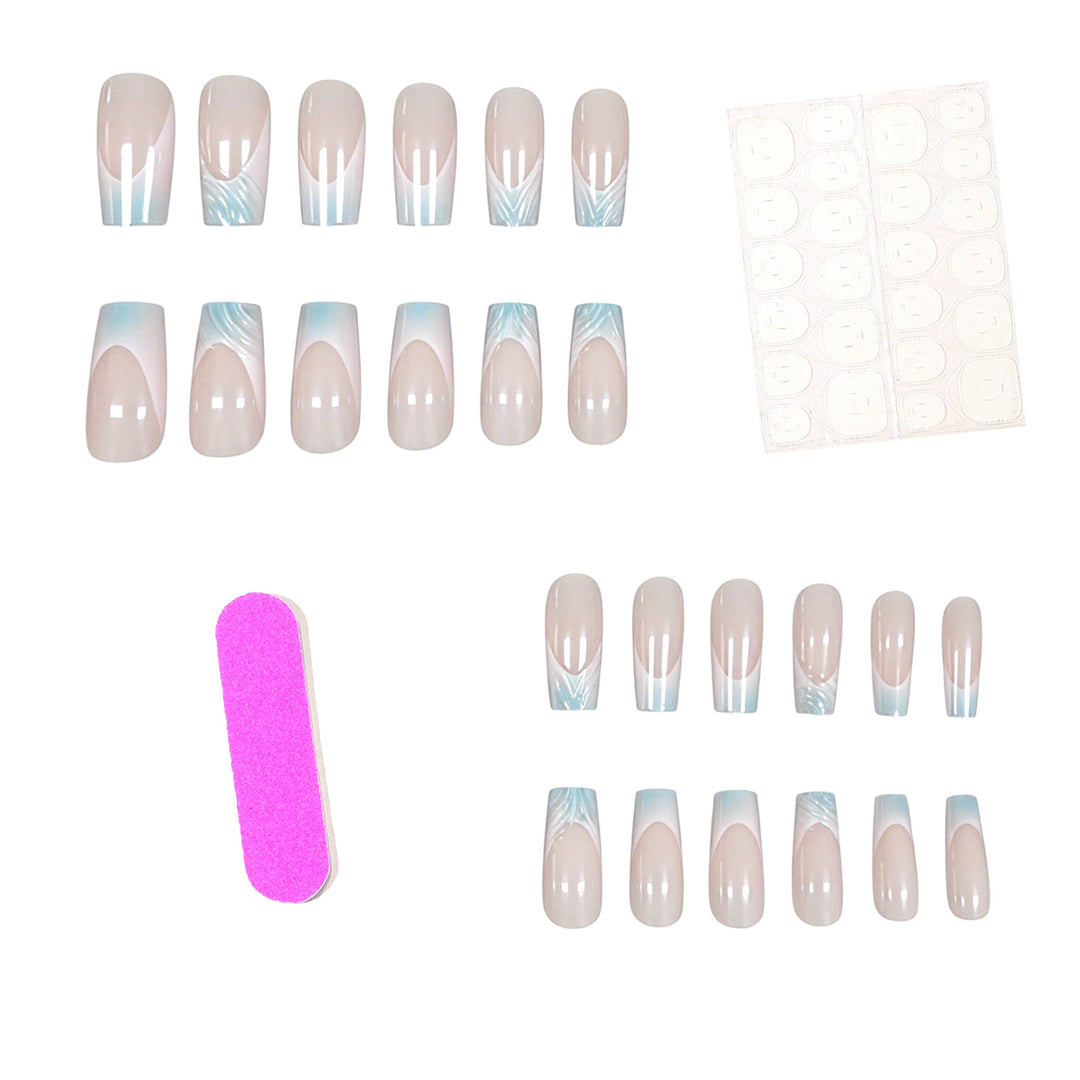 Artistic Water-Inspired Nail Enhancements Kalsten