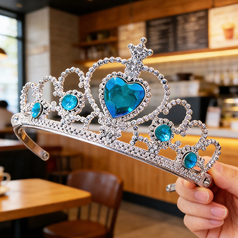 Elegant Crystal Tiara and Scepter Set