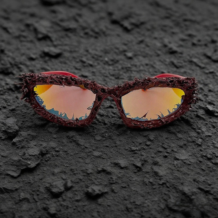 Women's sporty sunglasses with innovative, artistic frame Kalsten