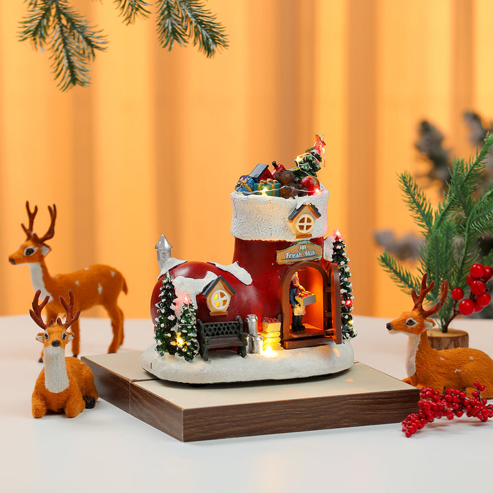 LED Illuminated Christmas Gingerbread House Decoration Kalsten