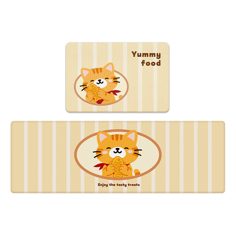 Playful Cartoon Kitchen Runner Mat Kalsten