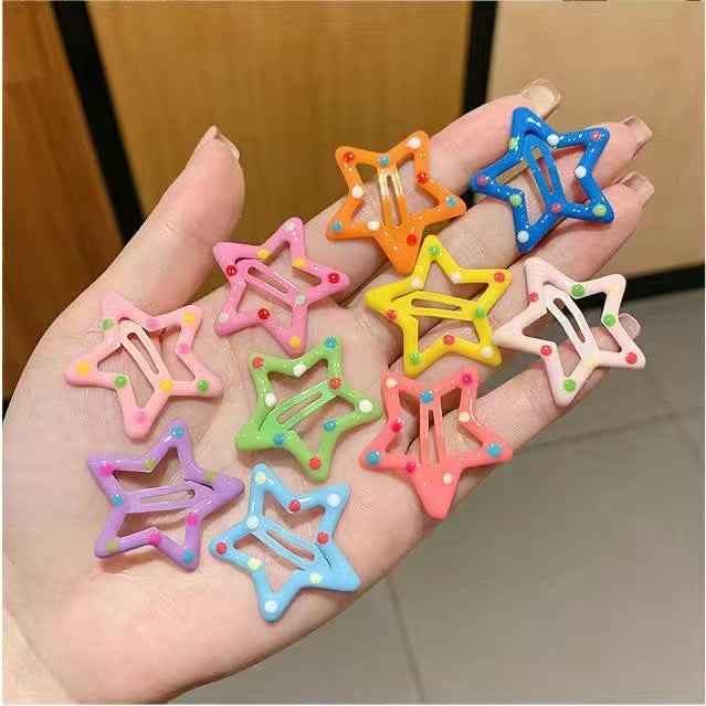 Playful Star-Shaped Hair Clips Kalsten