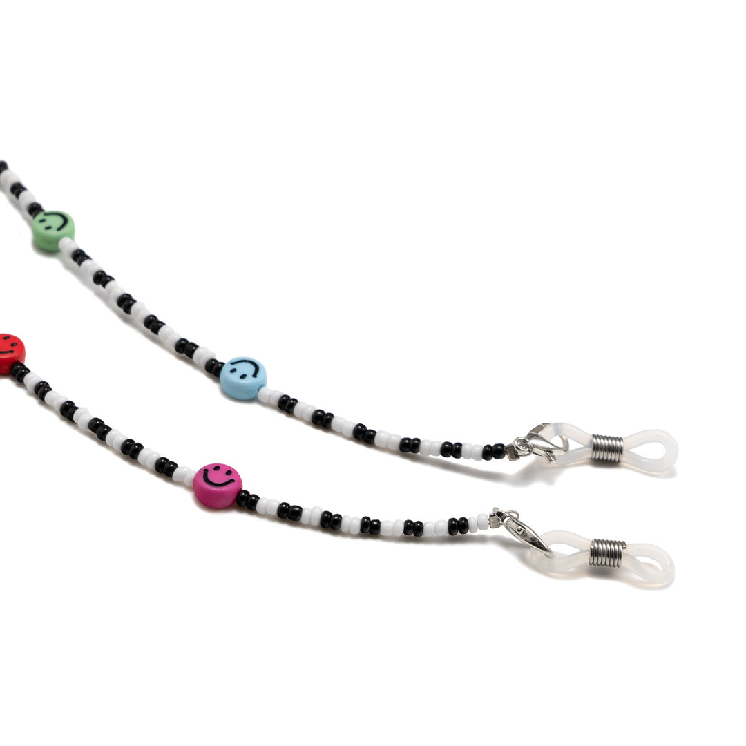 Colorful Beaded Smile Face Eyewear Chain Kalsten
