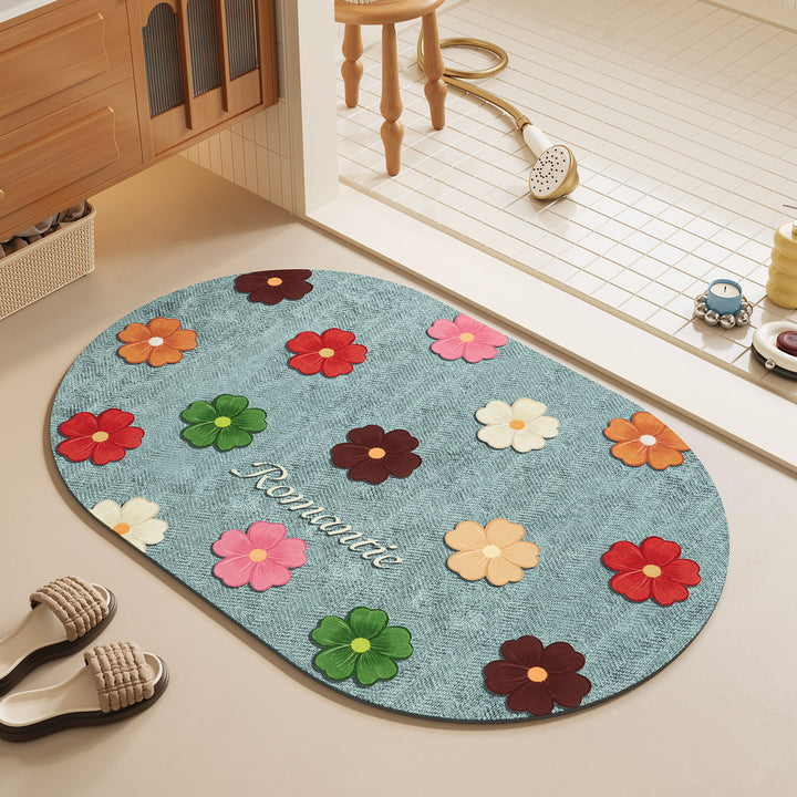 Decorative Plush Bath Mat