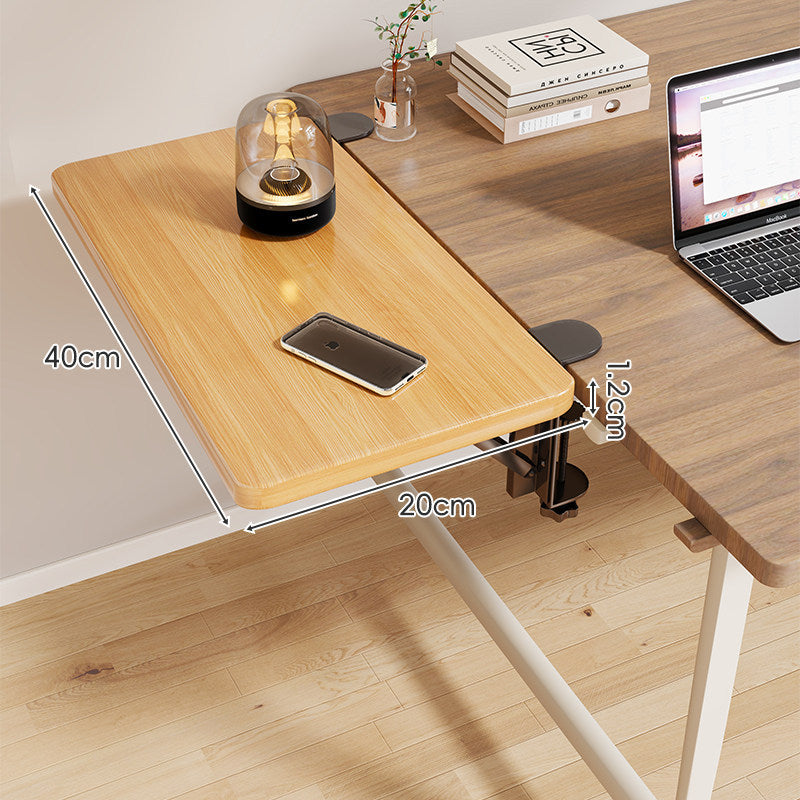 Clamp-On Adjustable Under-Desk Extension Work Surface