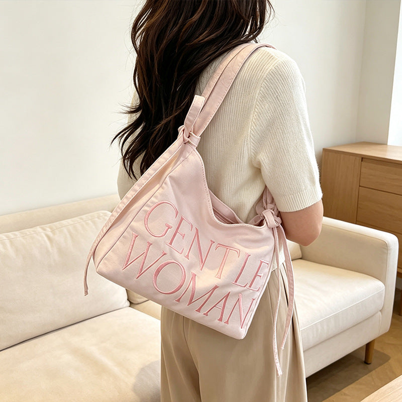 Stylish Satin Bucket Bag Kalsten