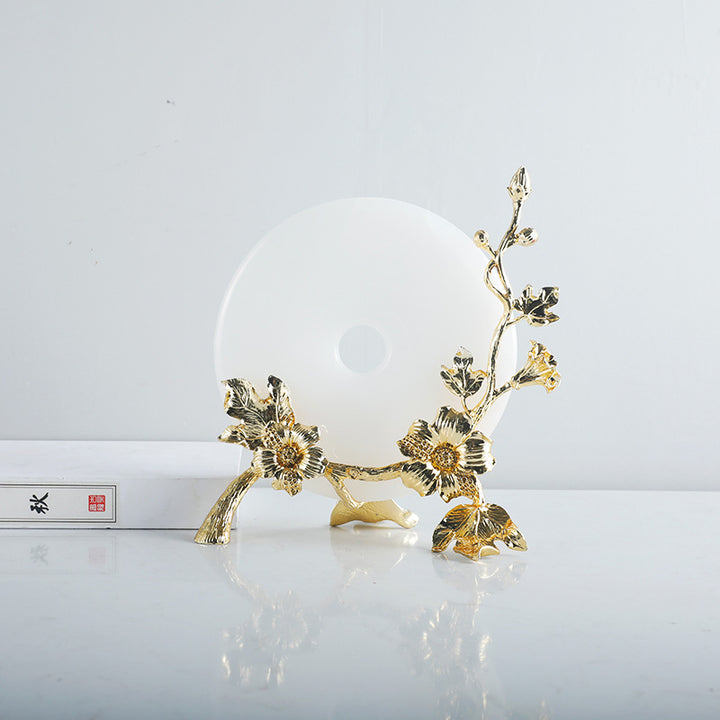Luxury Floral Decorative Disk Holder