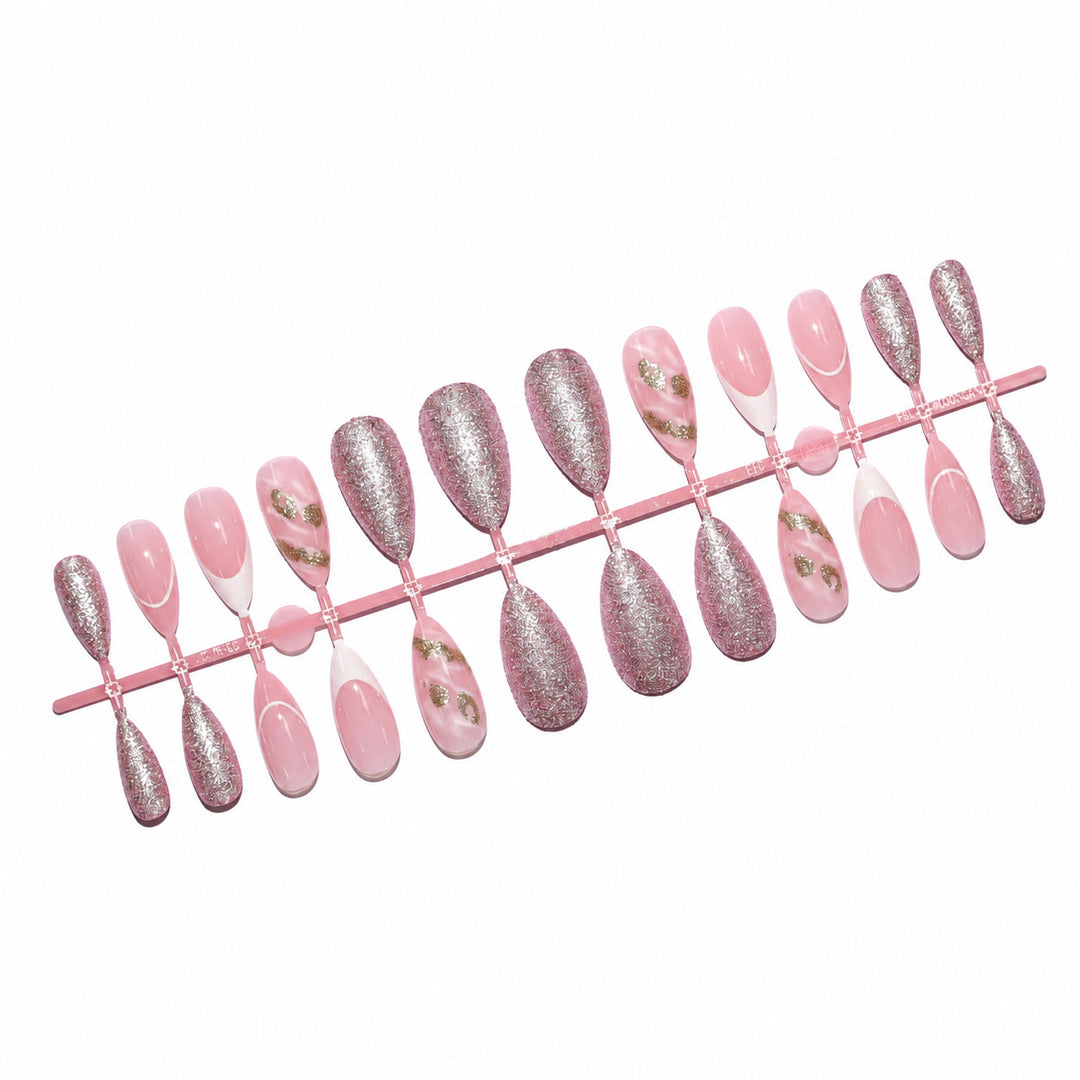 Premium Nail Art Set with Glitter and Flower Pattern Kalsten