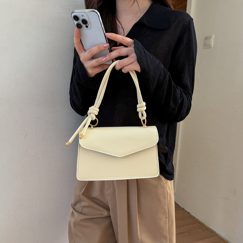 WoElegant Textured Handheld Satchel Bag Kalsten