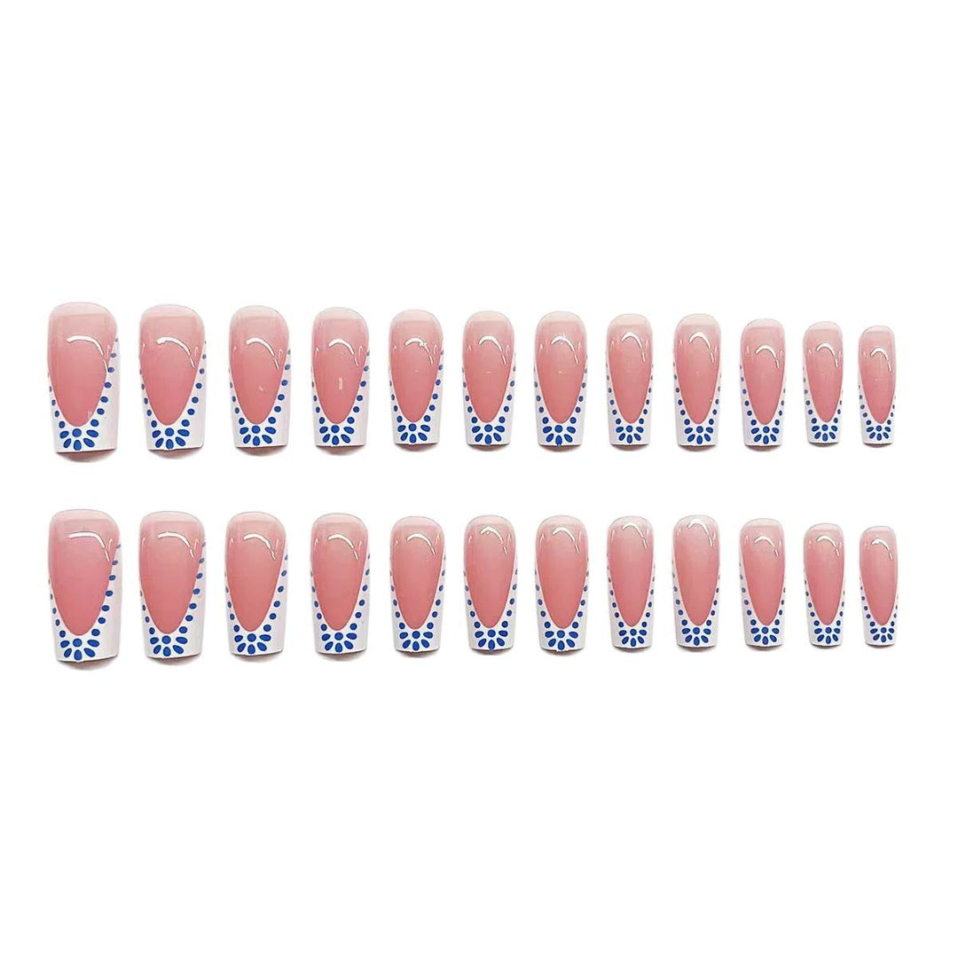 Artistic French Tip Nail Design Kalsten