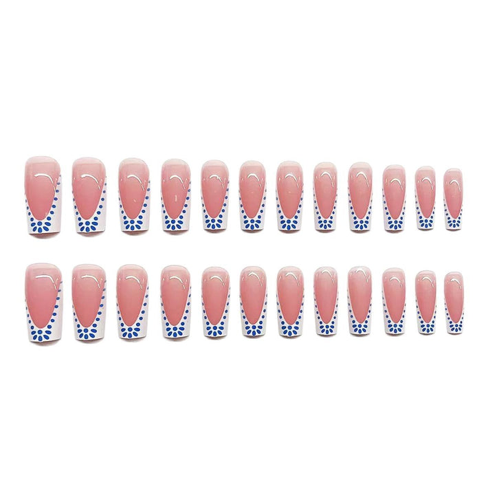 Artistic French Tip Nail Design Kalsten