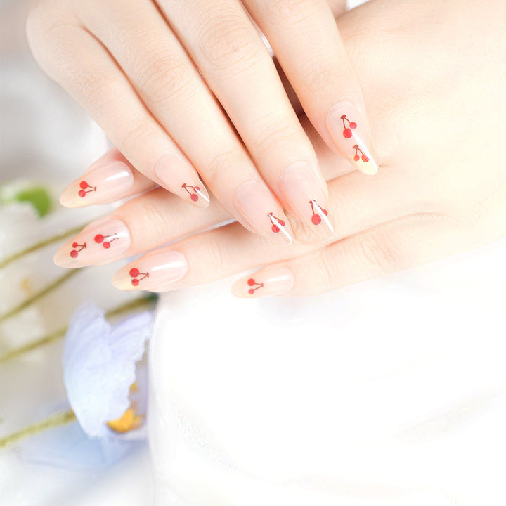 Artistic Cherry Blossom Press-On Nail Set Kalsten