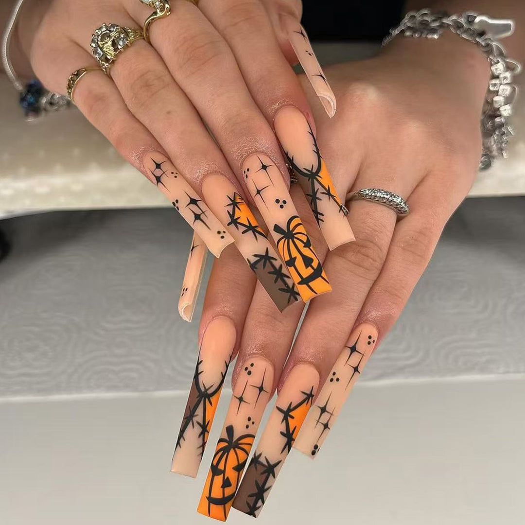 Thematic Long Stiletto Press-On Nails Kalsten