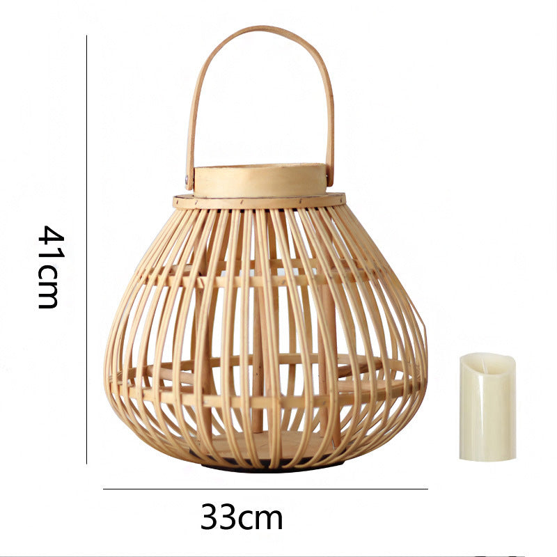 Handmade Rattan Lantern Kalsten