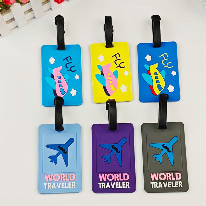 Unisex Travel-Themed Silicone Luggage Tag Kalsten