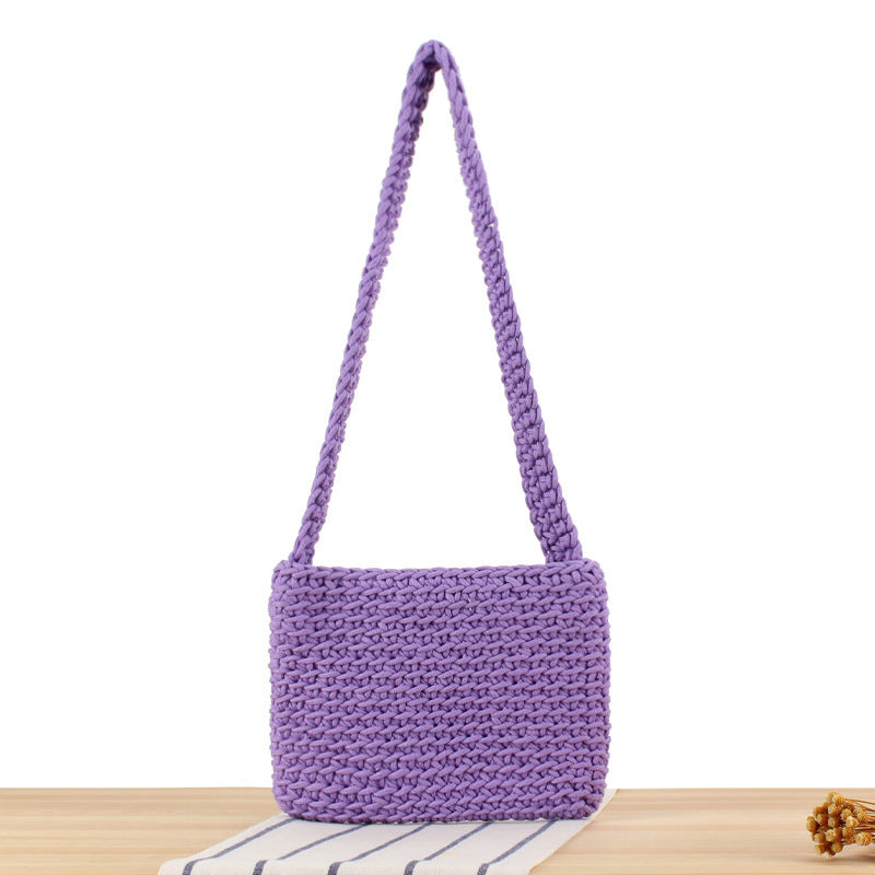 Handbag Made of High-Quality Macrame with Stylish Shoulder Strap Kalsten