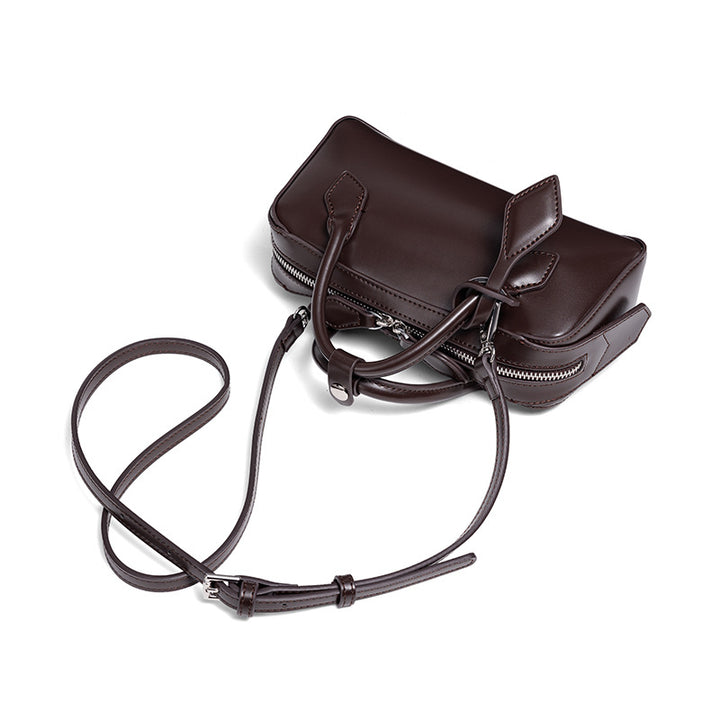 Structured Leather Mini Satchel Kalsten