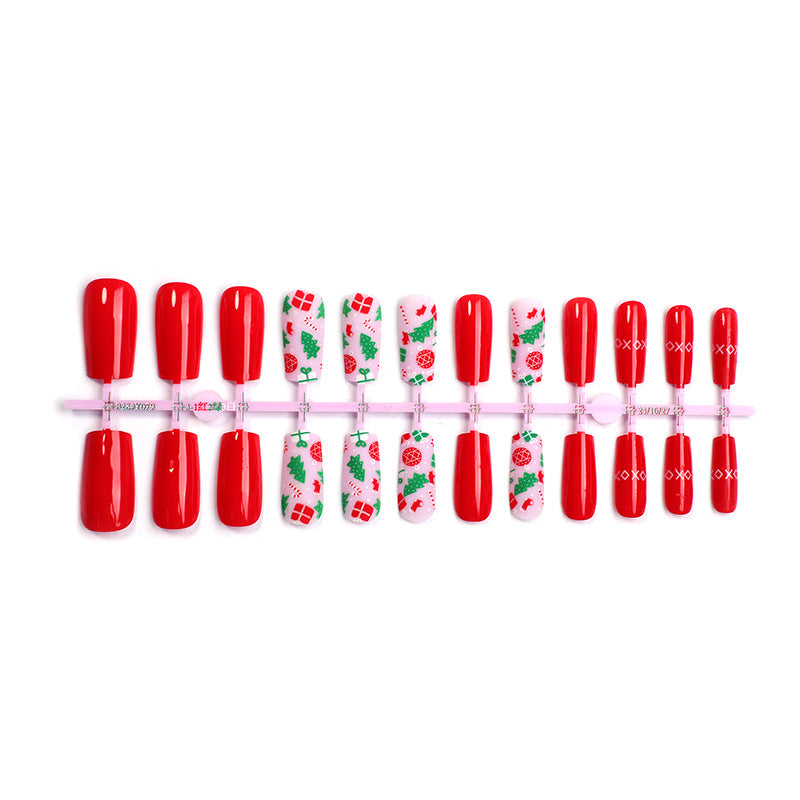 Holiday-Themed Press-On Nail Set Kalsten