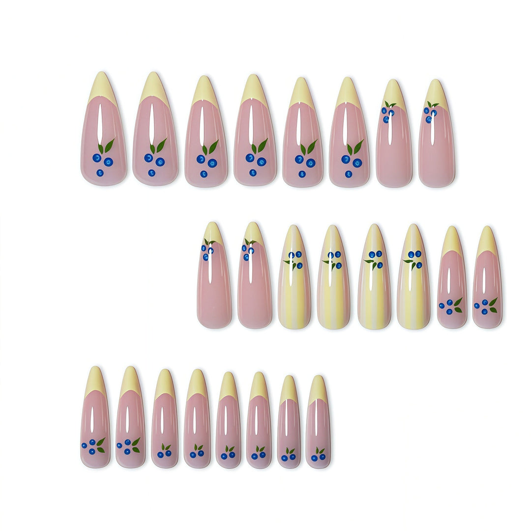 Artistic Floral Design Press-On Nails Kalsten