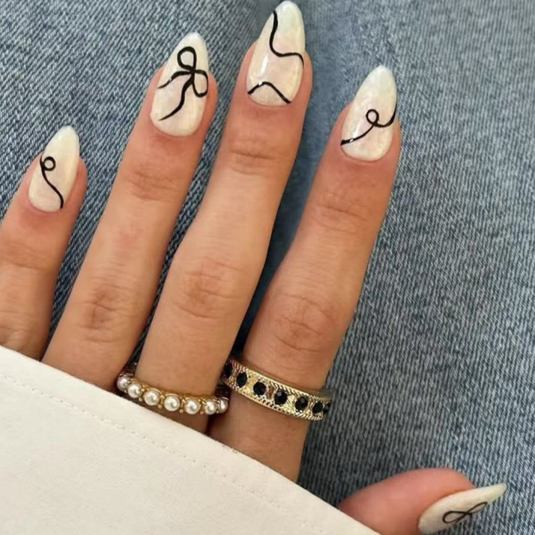 Artful stiletto nails with elegant design and creative details Kalsten