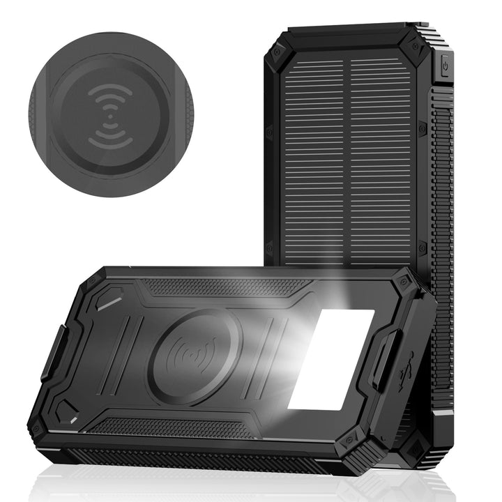 Solar-powered power bank with fast charging function and wireless charging option Kalsten