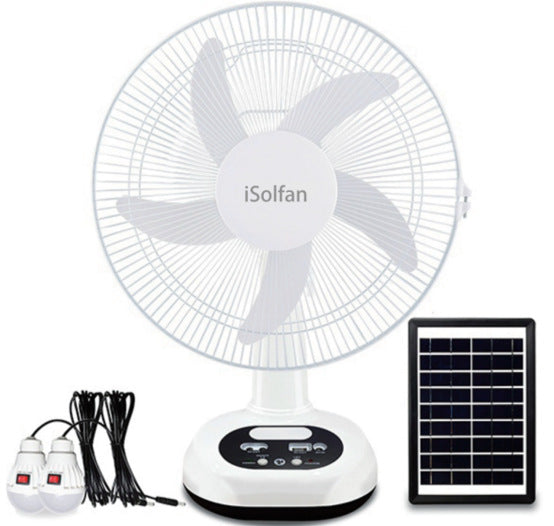 Ladies solar-powered table fan with remote control and variable speed regulation module Kalsten