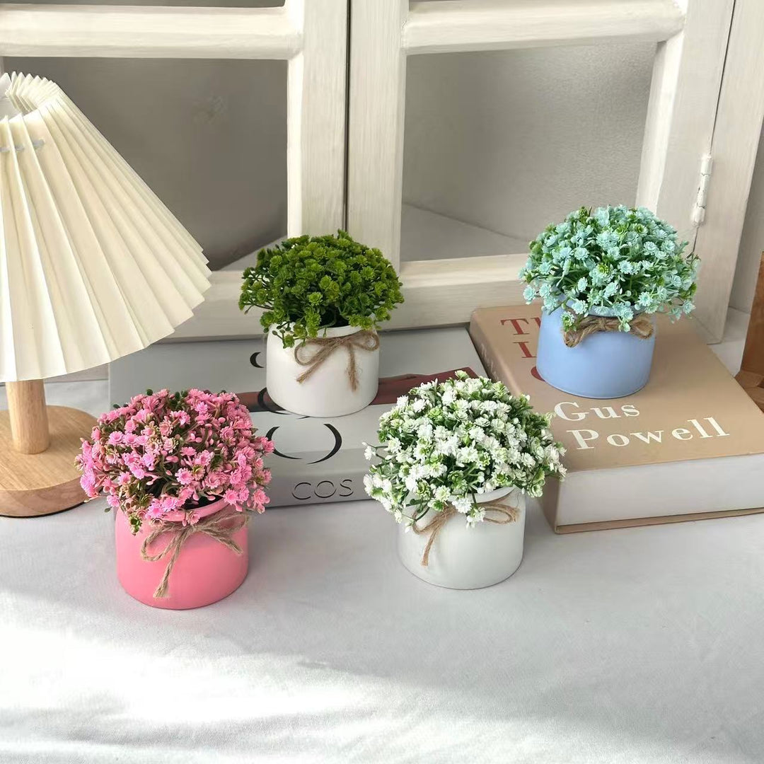 Elegant Decorative Potted Flower Arrangement for Home Decor