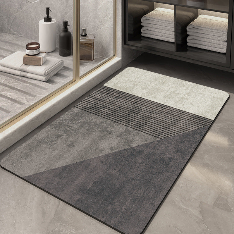 Geometric Pattern Soft Bath Mat Kalsten