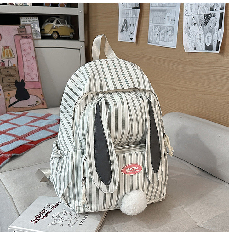 Cute Bunny Ear Design School Backpack