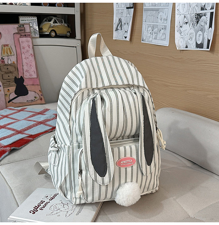 Cute Bunny Ear Design School Backpack