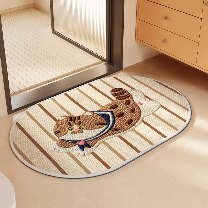 Decorative Bathroom Mat Kalsten