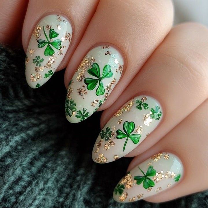 3D Shamrock Clove Nail Art Extensions Kalsten
