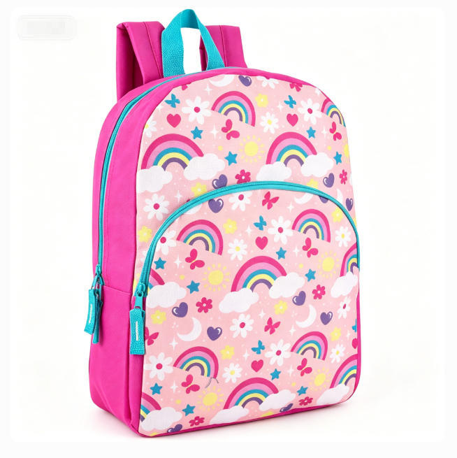 Heart Print School Backpack Kalsten