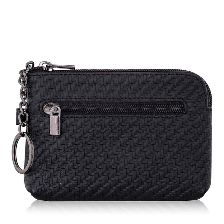 Compact Leather Zippered Cardholder Kalsten