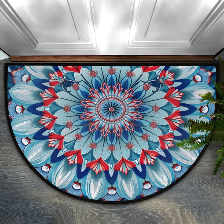 Decorative Mandala Patterned Entrance Mat