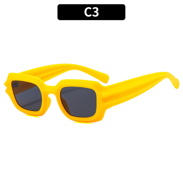 Bold Geometric Square Frame Sunglasses
