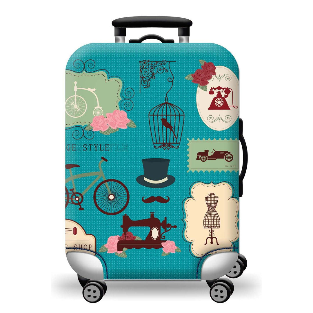 Hard Shell Luggage with Earth Design Kalsten