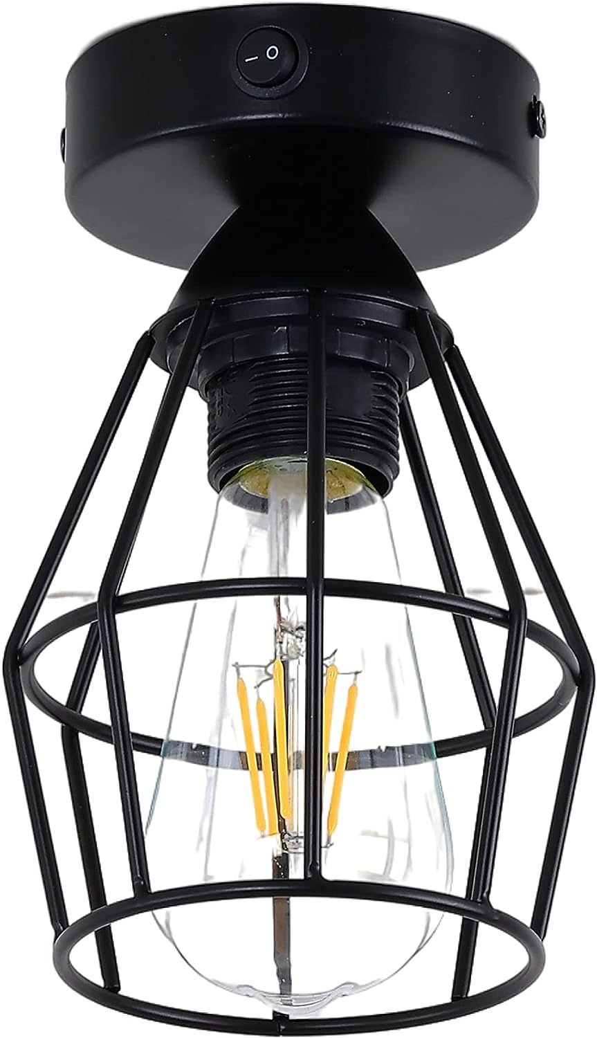 Industrial Style Cage Ceiling Light