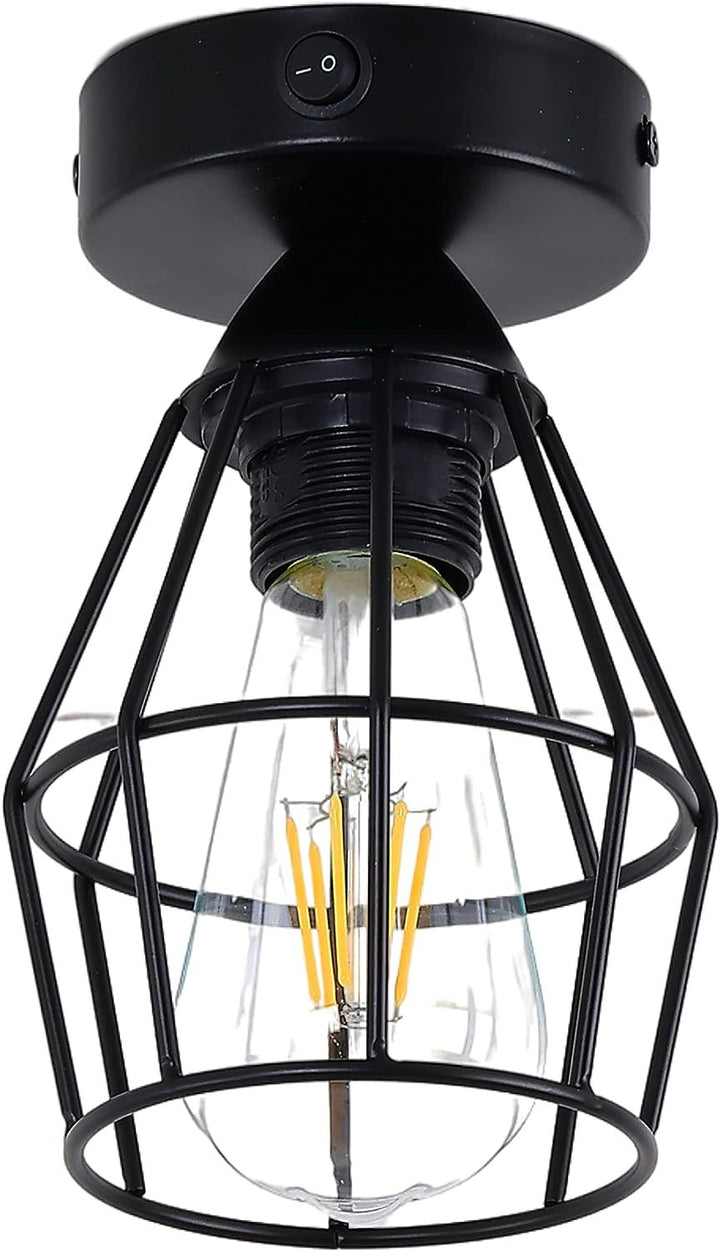 Industrial Style Cage Ceiling Light