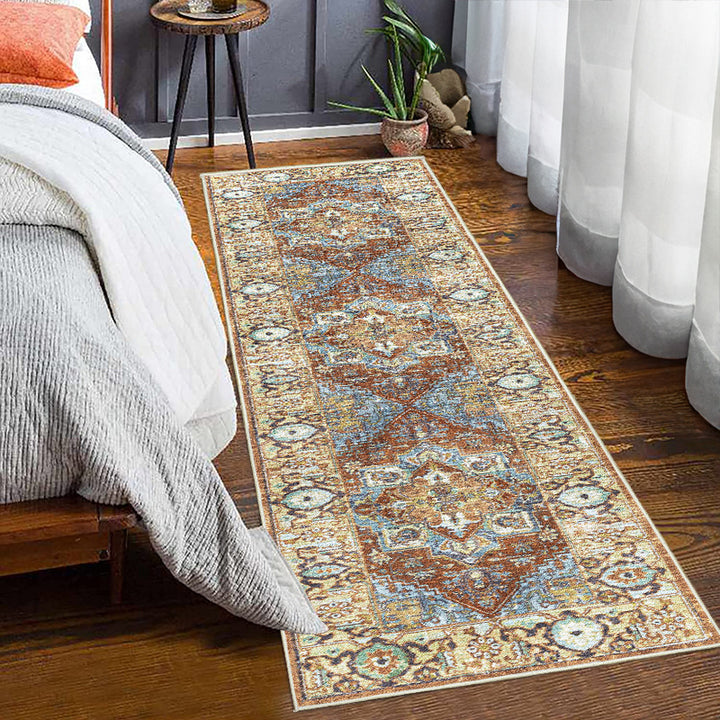 Vintage Floral Runner Rug Kalsten