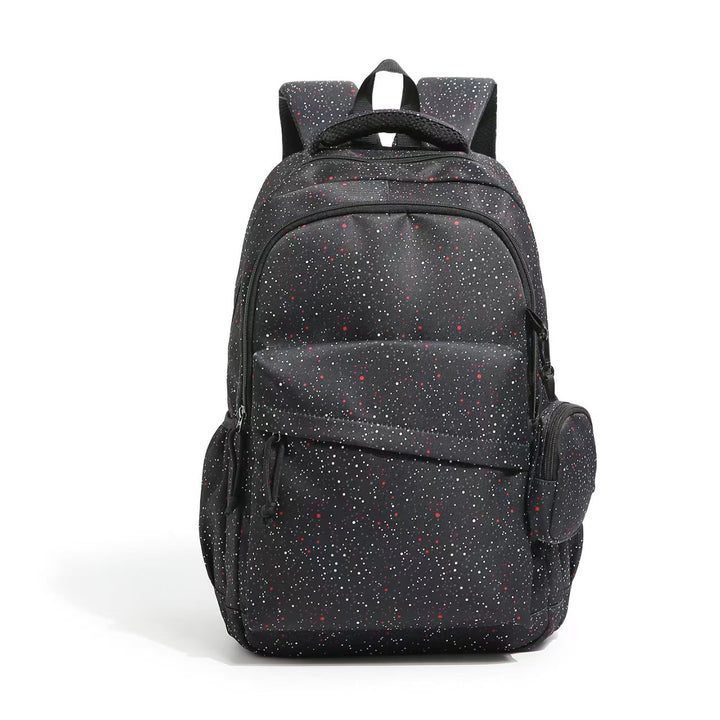 Everyday backpack with ergonomic compartment arrangement and creative motif details Kalsten