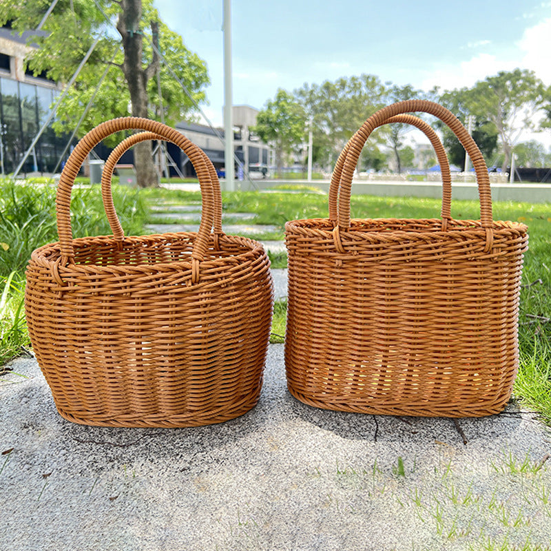Stylish Handwoven Wicker Picnic Basket Kalsten
