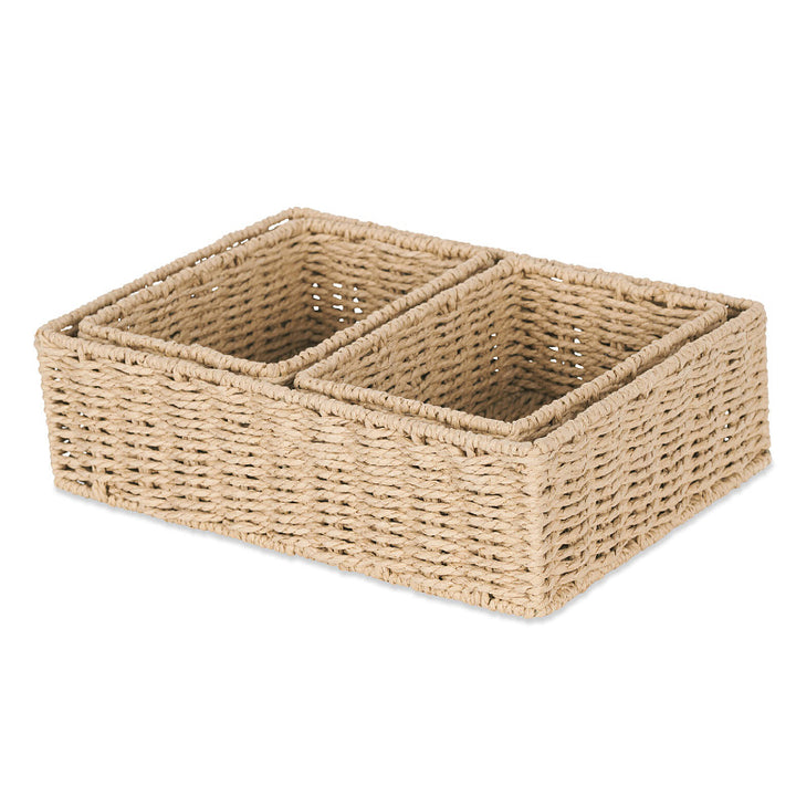 Rectangular Natural Woven Storage Basket Kalsten