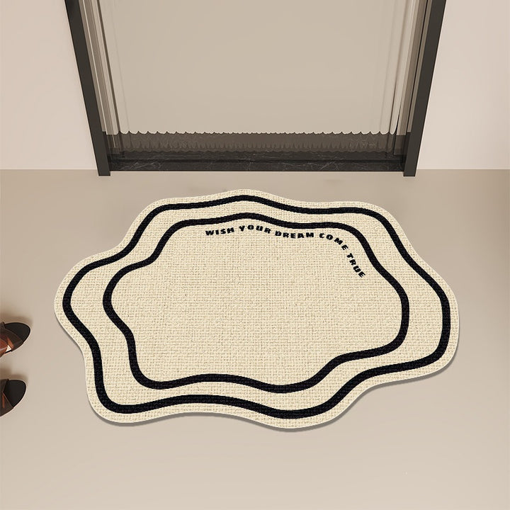 Modern Abstract Contoured Floor Mat