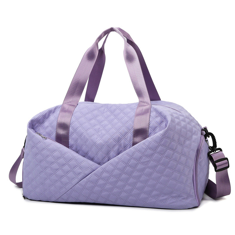 Quilted Weekender Duffel Bag