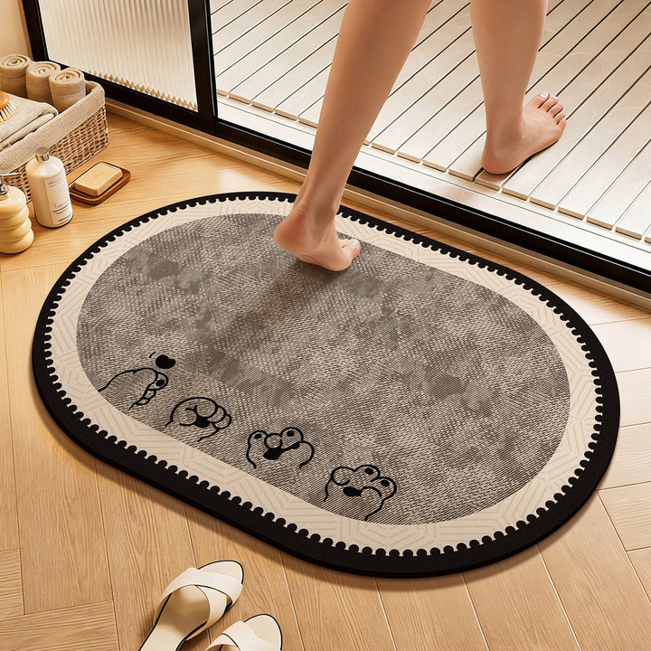 Plush Cartoon Dog Area Mat
