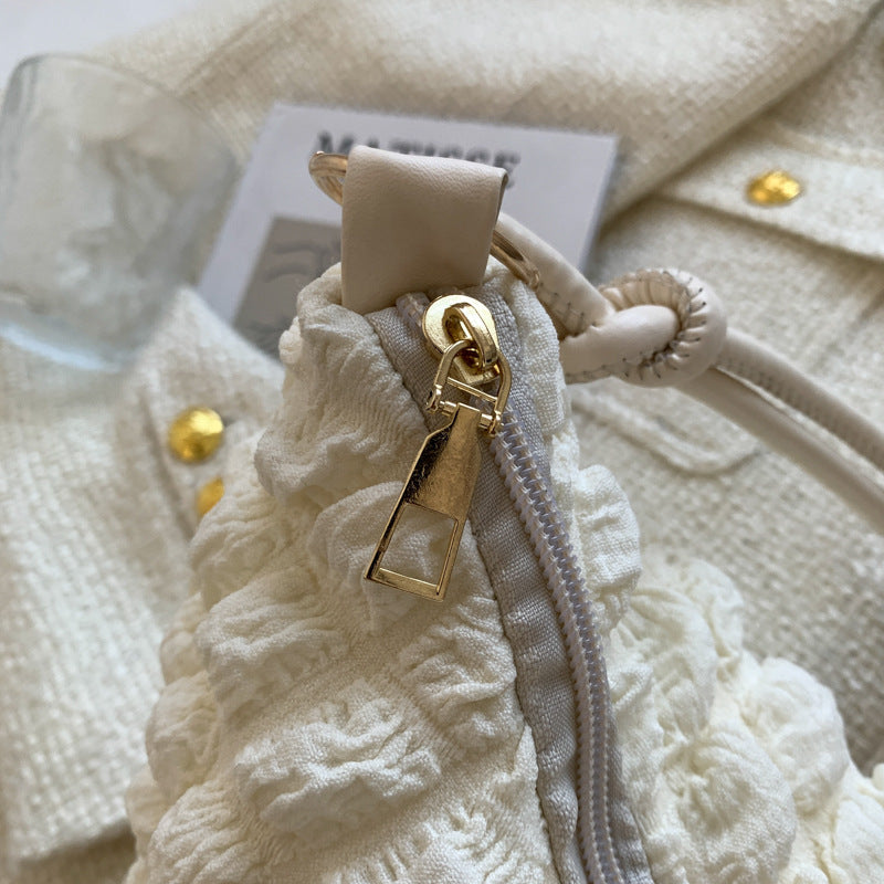 Textured Crocheted Handbag